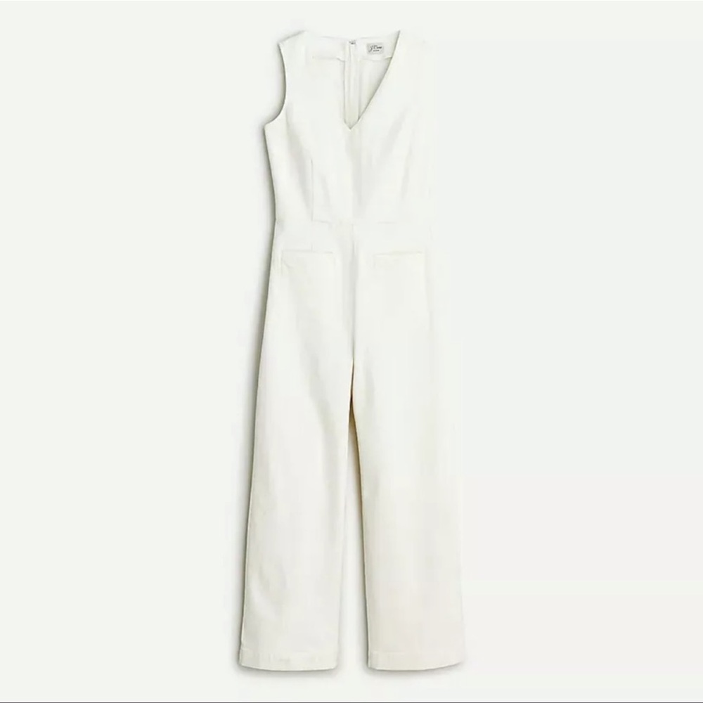 ❤️‍🔥J.Crew•denim off white jumpsuit/ overall